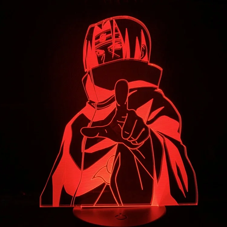 Japanese Anime Kakashi 3d Led Night Light Naruto Color Changing Decorative Lamp Child Gift Kids Manga Table Night Lamp Kakashi - Испускаемый цвет: 4