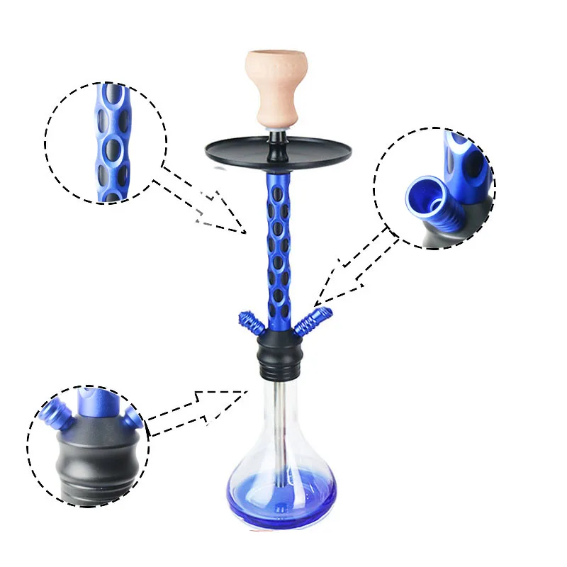 SY стеклянный кальян с керамической чашей Sheesha силиконовый шланг угольный щипцы Chicha Narguile аксессуары