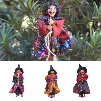

Halloween Witch Decoration Scene Arrangement Hanging Haunted House Terror Scary Witch Tricky Props Party Ornament Accessories