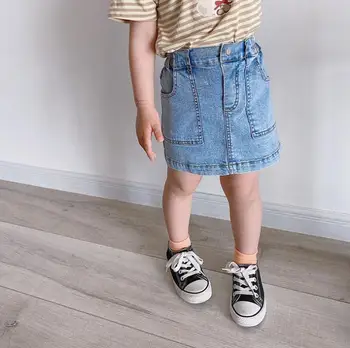 

2020 Korea Style Girls Denim Skirt Fashion Summer Girls Skirts 1-6t QH243