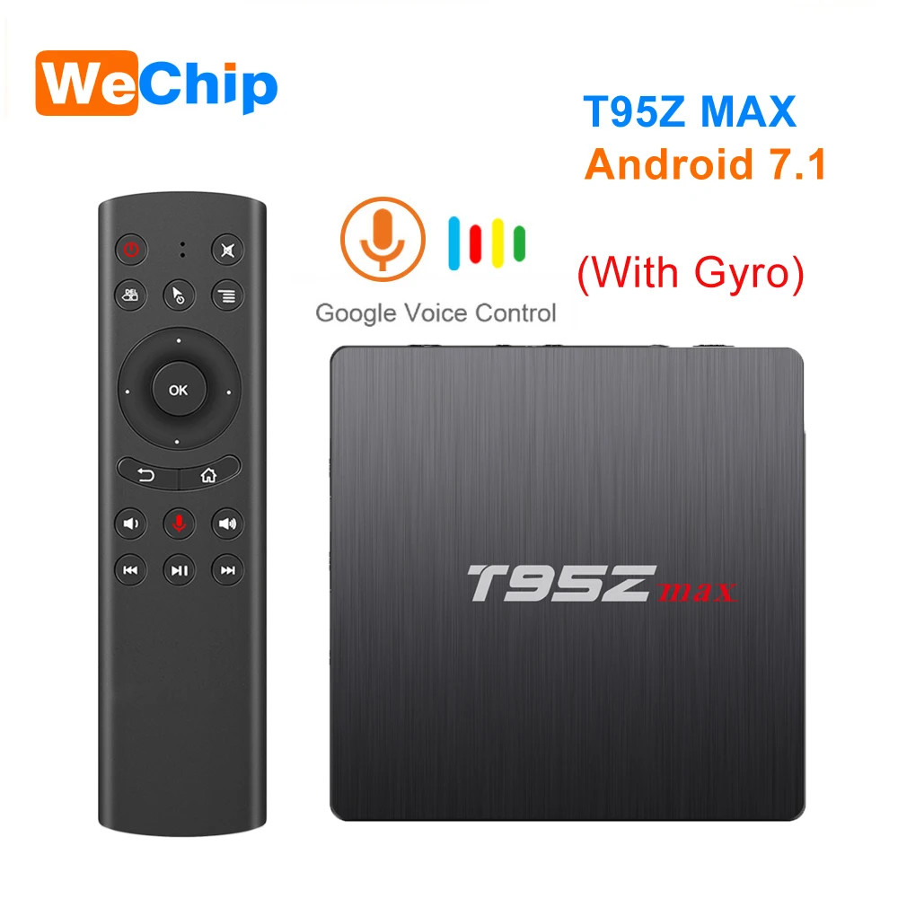 

Wechip T95Z MAX Android 7.1 TV Box DDR3 3GB 32GB Amlogic S912 Octa core Dual WIFI Bluetooth 4.0 1000M LAN 2GB 16GB Set Top BOX