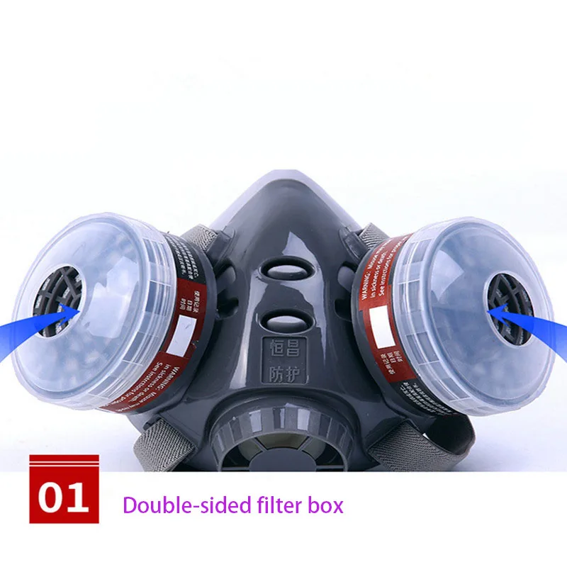 2 In 1 Dust or fog Mask Respirator Anti-dust Anti Industrial Construction Pollen Haze  Family & Professional Site Protection