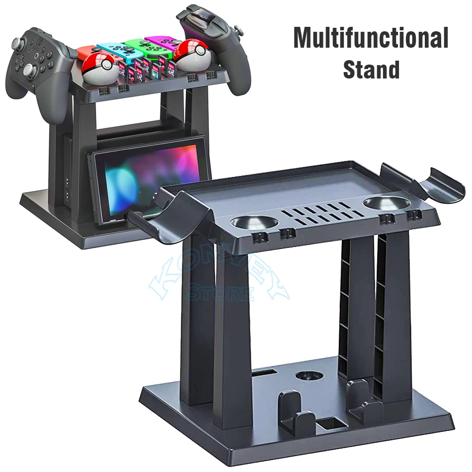 Supporto Per Console Multifunzione Nintendo Switch/Oled E Supporto Per Disco Di Gioco E Supporto Per Dock Tv Torre Per Accessori Nintendo Switch
