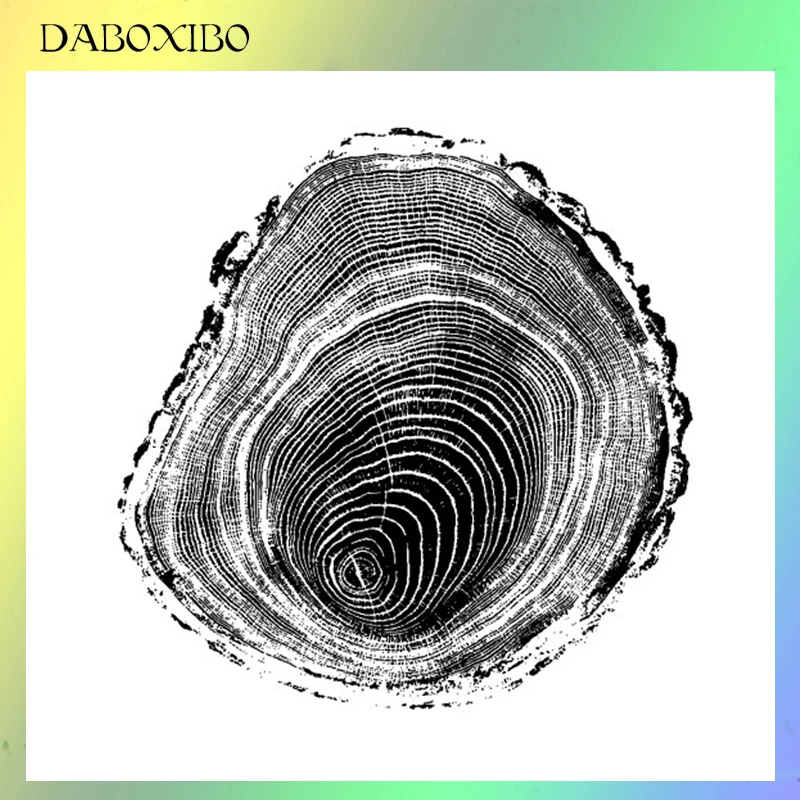 

DABOXIBO Tree Texture Clear Stamps For DIY Scrapbooking/Card Making/Photo Album Silicone Decorative Crafts13X13