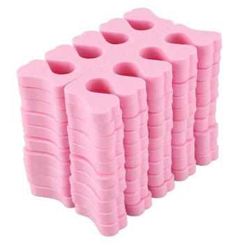

20pcs Nail Art Salon Soft Finger Toe Separator Pedicure Manicure Tool Pink