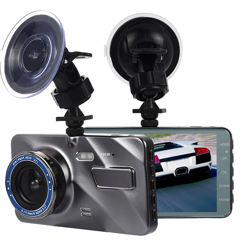 Прочный Автомобильный видеорегистратор HD1080P, 4 дюйма, Автоматическое включение/выключение, парковочный монитор, регистратор вождения, 170 градусов, видеорегистратор