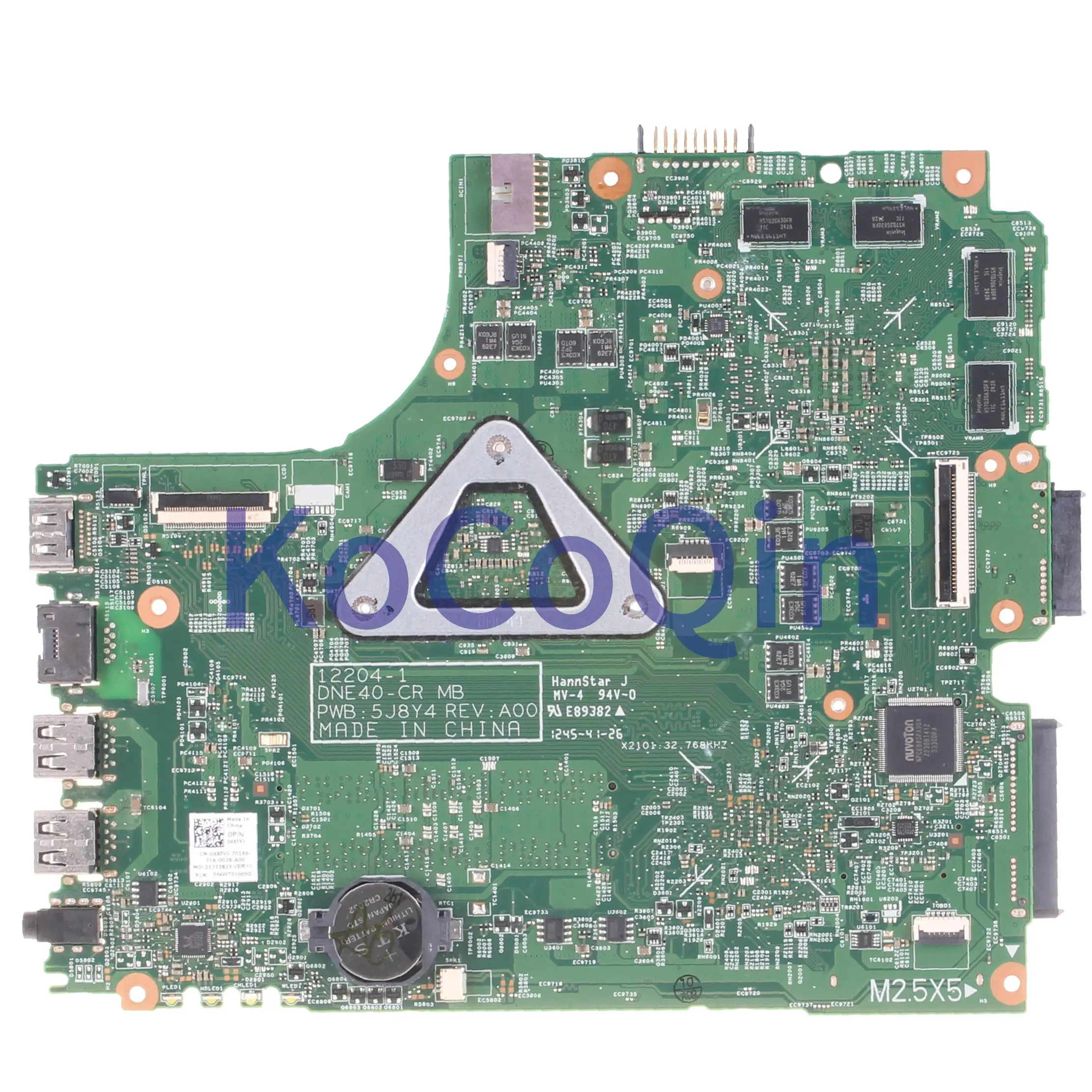 KoCoQin материнская плата для ноутбука DELL Inspiron 3421 Core SR0N6 i7-3517U материнская плата N13P-GS-OP-A2 CN-04XFVJ 04XFVJ 12204-1 SLJ8C