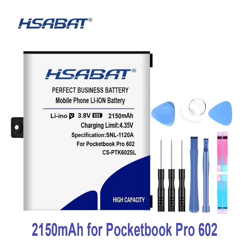 HSABAT 2150 мАч CS-PTK602SL Аккумулятор для Pocketbook Pro 602/603/612/902/903/912/920