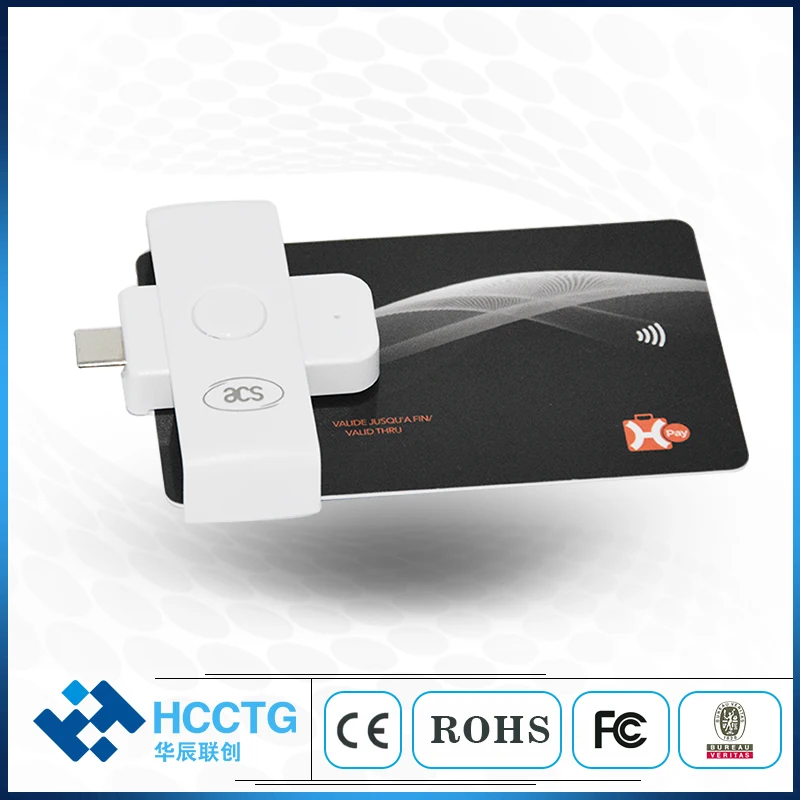 

Manufacturers Pocket Smart Contact IC ISO7816 Chip Memory USB Type-C Card Reader Android Window Free SDK ACR39U-NF