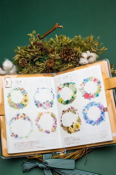 

Vintage Garland Washi Tapes Bullet Journal Masking Tape Adhesive Tape DIY Scrapbooking Washi Stickers