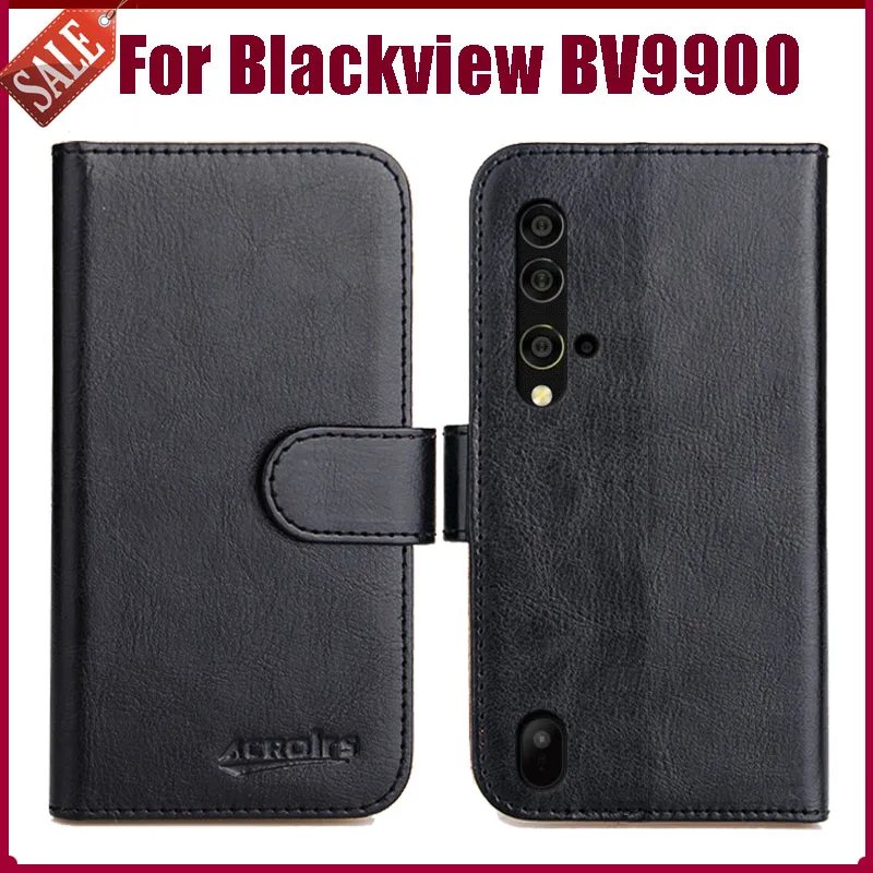 

Hot! Blackview BV9900 Case 5.84" 6 Colors Flip Soft Leather Phone Wallet Cover For Blackview BV9900 Case Stand Card Slots