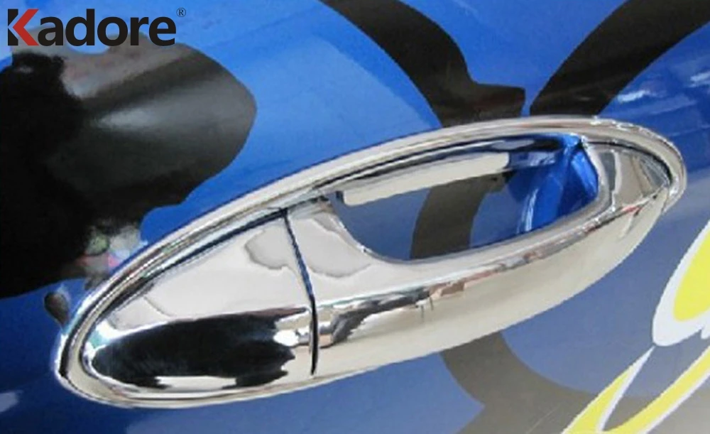 Для Ford Fiesta 2010 2011 2012 2013 2014 ABS хромированная пластиковая дверная ручка Чаша Защитная