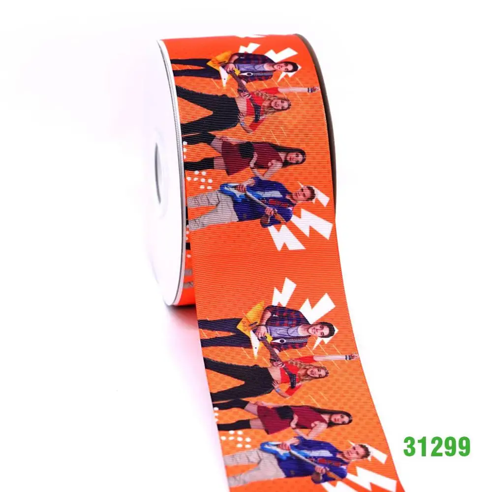 DIY ремесло поставляет мультфильм персонаж напечатанный grosgrain ленты, атласная лента 50 ярдов. 31295 - Цвет: 31299