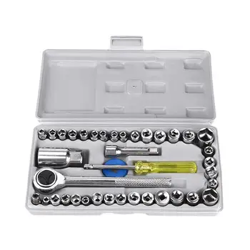 

40Pcs/Set Car Truck Repair Kit Wrench Sleeve Handle Tool Combination Joint Set