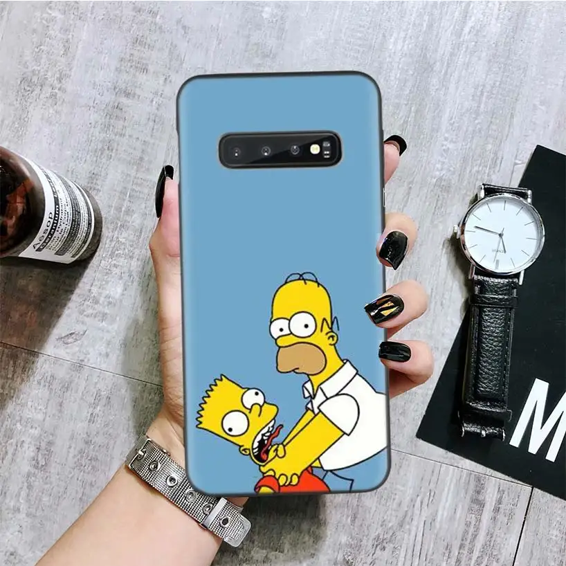 Забавные Гомер J. Симпсон черная крышка чехол для телефона для samsung Galaxy A50S A10S A20S A10 A20E A30 A40 A50 A70 M40 M30S A80 Coque чехол