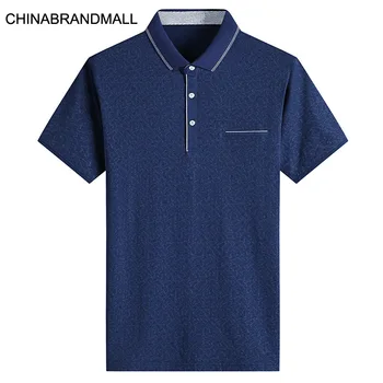 

Men Plus Fat Plus Size Leisure Lapel Short Sleeve Male Fat Man Business Leisure Short Sleeve T Shirt