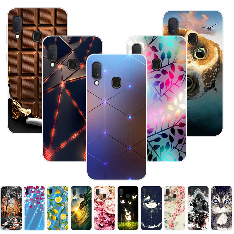 Мягкий силиконовый чехол с принтом для samsung A20 A20e, для samsung Galaxy A20 A20e A2 Core A260 A 20 чехол