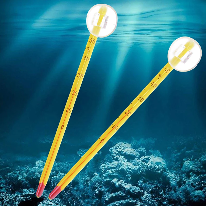 Tubo de succión sumergible para acuario, herramientas para tanque de peces, termómetro, 1 unidad