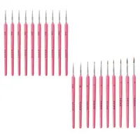 10Pcs/set Wolf Hair Hook Line Pen Fine Paint Brush Pen Set Artist Watercolor Acrylic Painting Brush Art Drawing Supplies 1
