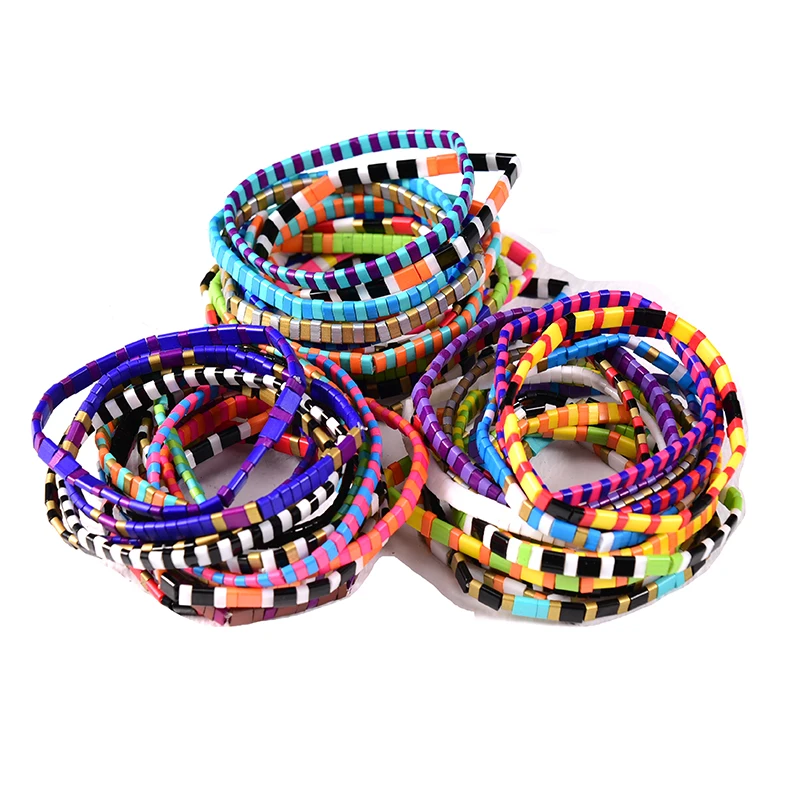 Miyuki браслет для женщин радужные браслеты ручной работы Pulseira Mujer Moda 2020 Femme Tila Бусы