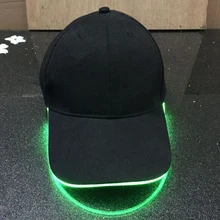 Спортивный светильник с крутой вспышкой модная кепка для бейсбола твердая унисекс путешествия мягкие изогнутые поля Открытый регулируемый солнцезащитный