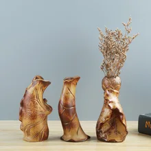 Retro Ceramic Flowers Vase Pot Designs Home Decor Large Floor Animal Vases for Wedding Decorative Handicraft Porcelain Figurines