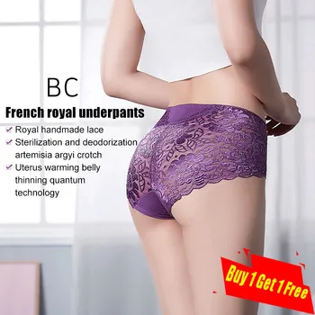

Sexy Ladies Panties Lace Fabric Seduction Low Waist Briefs Lace Up Embroidered Leggings Summer Slimming hip briefs