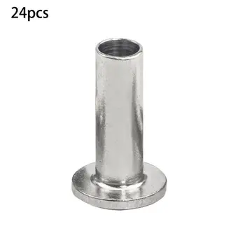 

Stainless Steel Protector Sleeves for 1/8" Cable Railing, Wood Posts, DIY Balustrade T316 Marine Grade 24 Pack