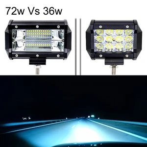 Image 2 - 5 inch 36W 72W 6000K Led Work Light 12V Led Auto Light Bar Off Road Lamp For Tractor Truck SUV Vehicle Boat Spotlight For Car