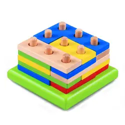 Обучающая игрушка для взрослых, головоломка из баранского замка, геометрические фигуры, собранные строительные блоки