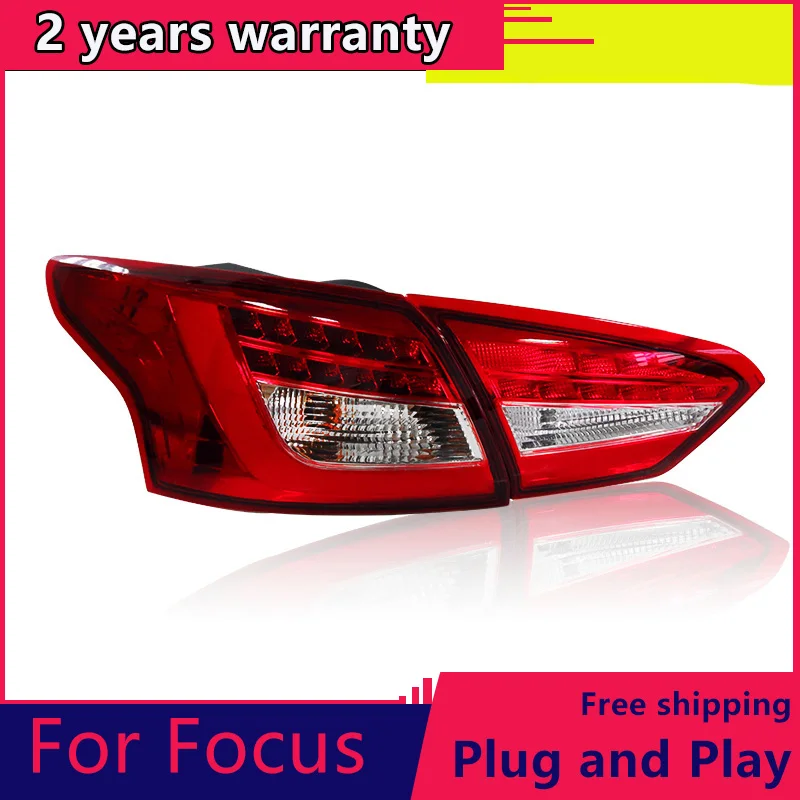 

KOWELL Car Styling for Ford focus 3 2012 -2014 LED rear lamps For Ford Focus led taillight For focus 3 accessories