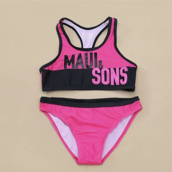 

Girls Bikini Set 2019 Children Girls Two-Pieces Bathing Sports Swimwear Set Kids Girl Beach Tankini Swimsuit Set