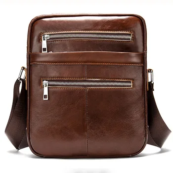 

Big Shoulder Bags for Men Bag Men's Genuine Leather Messenger Bag Men Leather Vintage Crossbody Bags Leather handbag