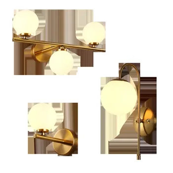 

Modern Nordic Glass Meta Black/gold Ball Retro Vintage Wall Lamp E27 Loft For Cafe Bedroom Foyer hanglamp