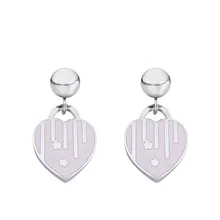 Фантазийный стиль серьги в форме сердца метеоритный дождь изображения серьги-гвоздики лучший подарок для женщин хорошее ювелирное изделие