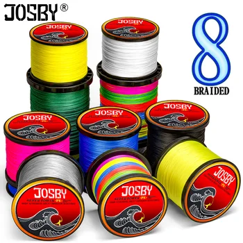 HOT SALE ❤️ JOSBY Pesca Fly Fishing Line 8 Strand PE Carp Braided Wire Peche Sea Spinning Multifilamento Cord 12~120LB 1000M 500M 300M 150M - discount item 45% OFF Sports & Entertainment