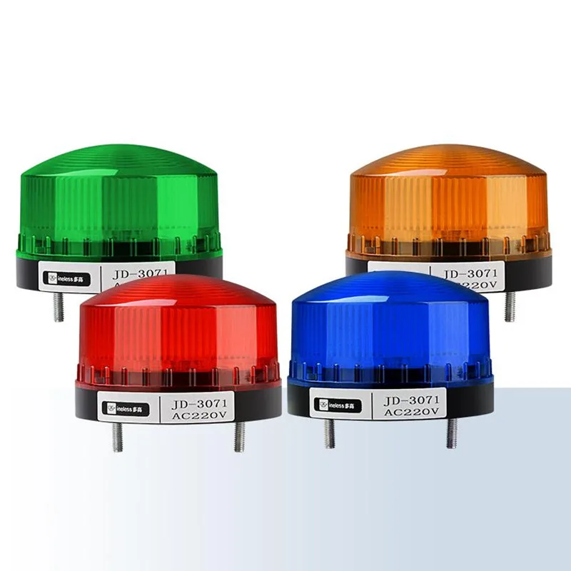 

JD-3071 warning light signal light led warning light shining small mini flash 12v24v220v with buzzer