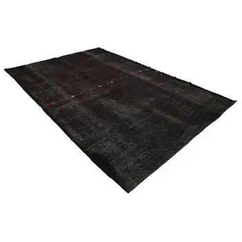 

208x316 Cm Brown Handmade Vintage Turkish Kilim Rug-7x10 Ft