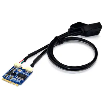 

Expansion Card with Wide Scope of Application Simplicity M.2 NGFF to USB Riser Card PC Motherboard KEY A-E to Dual USB2.0