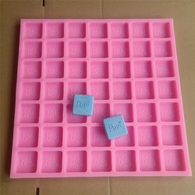 Customized 49 Cavities Silicone Soap Molds with Brand Logo Custom Silicone  Tray Molds for Round Soap Making - AliExpress