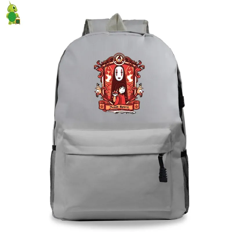 Школьные сумки Ghibli, Унесенные унесением, без лица, мужской рюкзак для подростков, женщин и мужчин, рюкзак для ноутбука, Детский рюкзак для книг, повседневные дорожные сумки