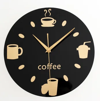 

Art Fashion Creative Wall Clock Modern Design Kitchen Clock Digital Wall Clock Silent Simple Wall Clock Mute Free Shipping 60C29