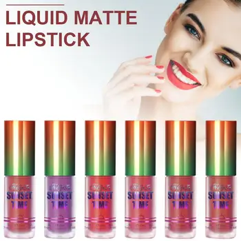 

6pcs/Set Matte Liquid Lip Gloss Waterproof Nude Moisturizing Lasting Lips Makeup Set Liquid Lipstick Christmas Set