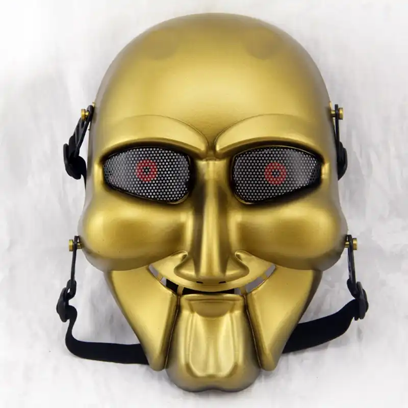 saw movie chainsaw skull airsoft full face paintb