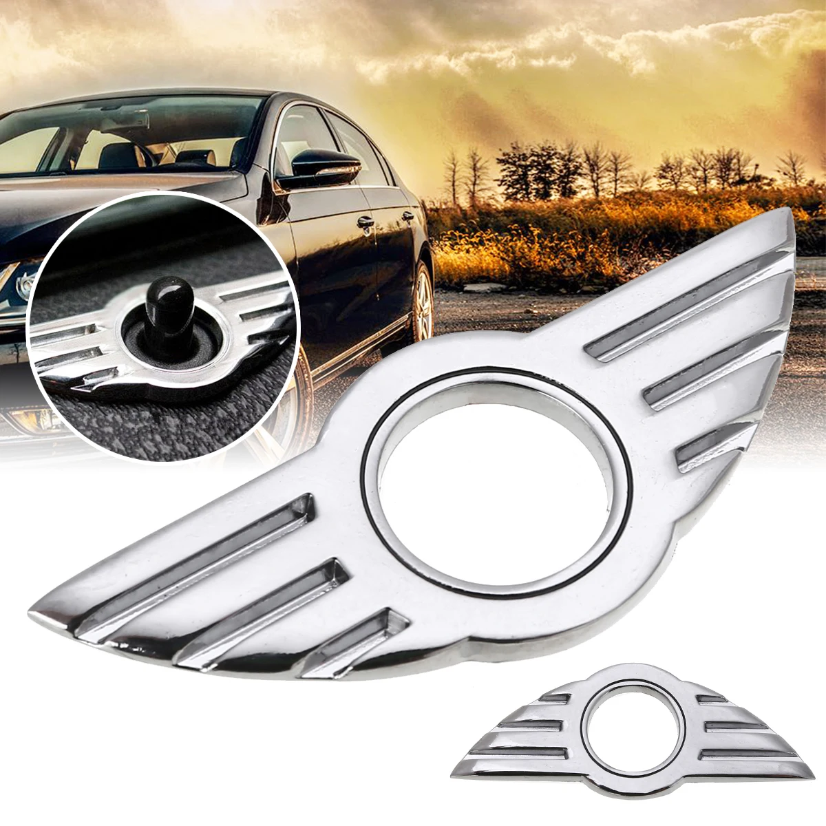Mayitr 1 шт. 3D дверной значок эмблема, посвященная Rpelacement замок наклейки для крыла для BMW MINI Cooper/S/ONE/Roadster/Clubman/Coupe