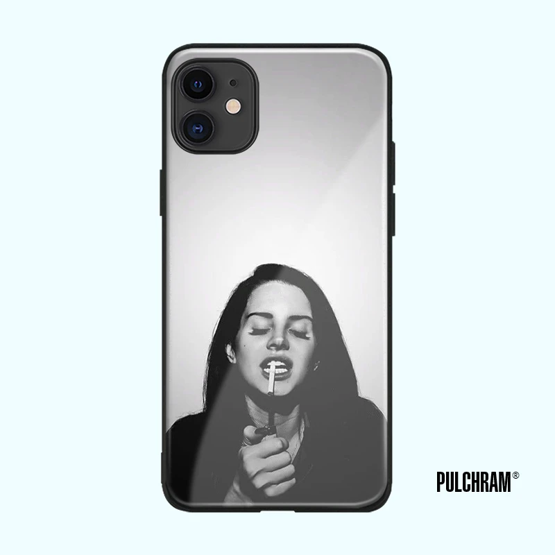 Lana Del Rey Black And White Style Soft Silicone Glass Phone Case Cover Shell For Iphone 6 6s 7 8 Plus X Xr Xs 11 Pro Max Phone Case Covers Aliexpress