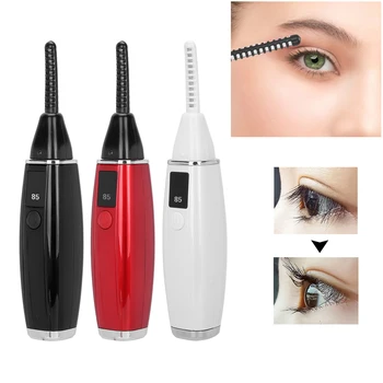 

3 Colors Electric Heated Eyelash Curler Long Lasting Two Temperature Electric Eyelash Curler Eyelashes Curling Makeup Tools