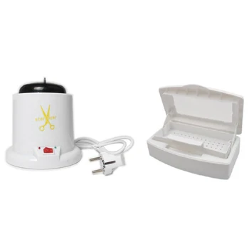 

Temperature Disinfect Machine & Tray Disinfection Box for Nipper Tweezers Tools Clean Pot Nail Art Tool EU Plug