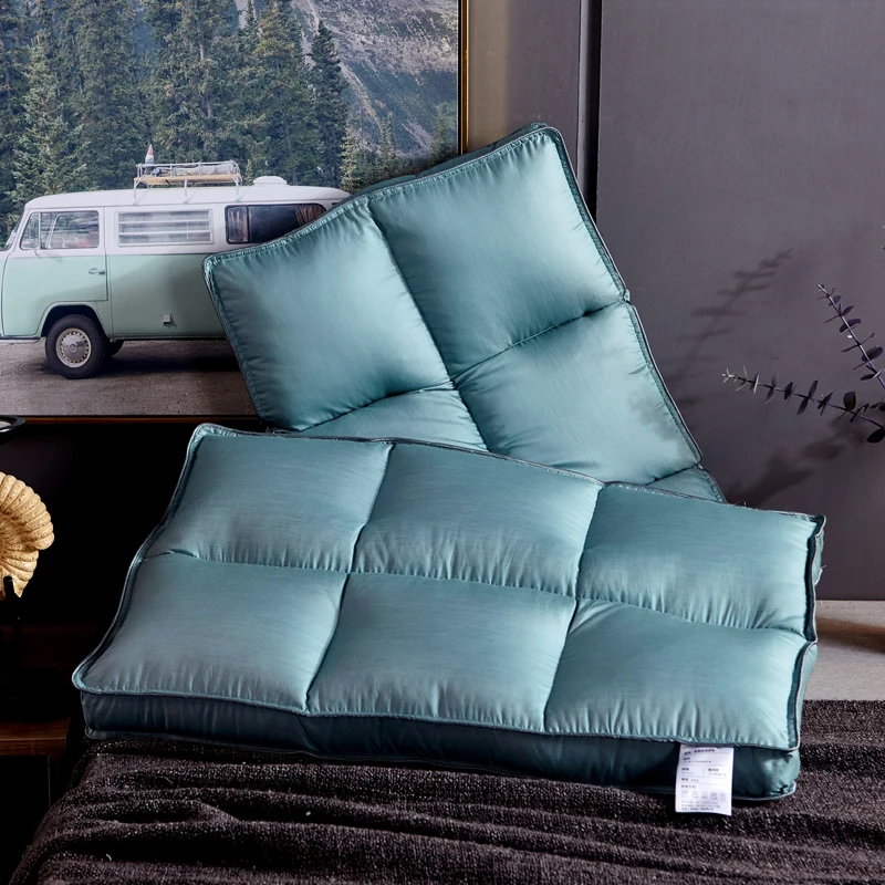 

Solid Color Square Lattice Cotton Pillow Core Standard Antibacterial Elegant Home Textile Hotel Decor Supplies 48*74cm 1pc #sw