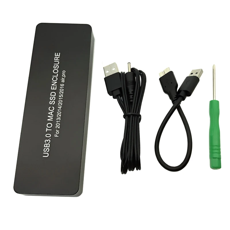 

Для Apple Macbook Air Pro retina 2013 2014 2015/2016 жесткий диск коробка Usb3.0 USB для Mac SSD чехол Корпус A1466 A1465 A1398 A1502